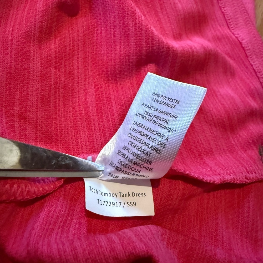 Toad & Co Dress Tech Tomboy Women’s Size M Athletic Eco-friendly Shelf-Bra Pink - Picture 9 of 14